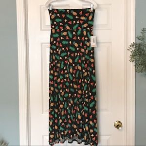 NWT Lularoe  pineapple ice cream maxi skirt XS